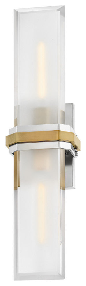 Hinkley Kipton Large Sconce, Polished Nickel