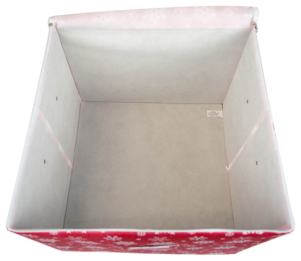 DII Snowflake Print Ornament Storage Large
