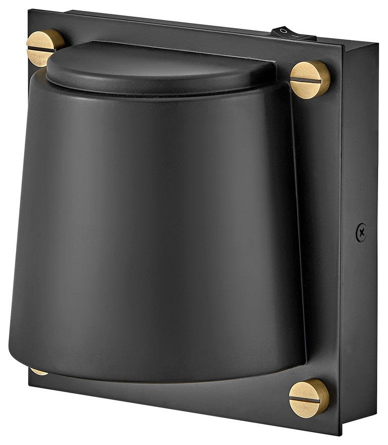 Hinkley Scout 6.75" Single LED Light Wall Sconce, Black