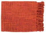 Surya Tori Brick Red Throw 49"W X 59"L