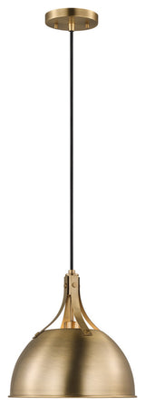 Rockland 1-Light Pendant, Satin Brass