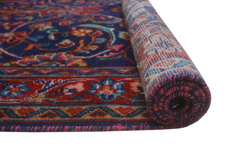 Fine Vintage Distressed Phoebe Navy Runner