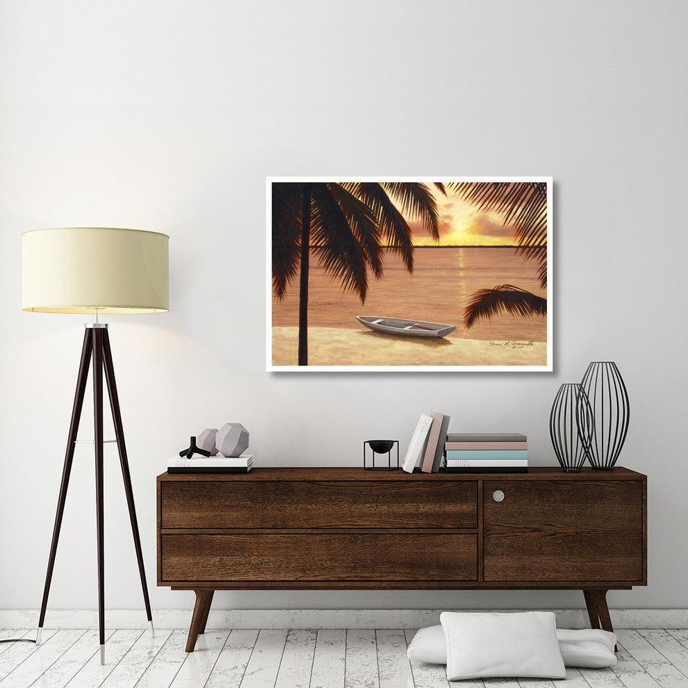 "Amber Palms" Digital Paper Print by Diane Romanello, 50"x34"