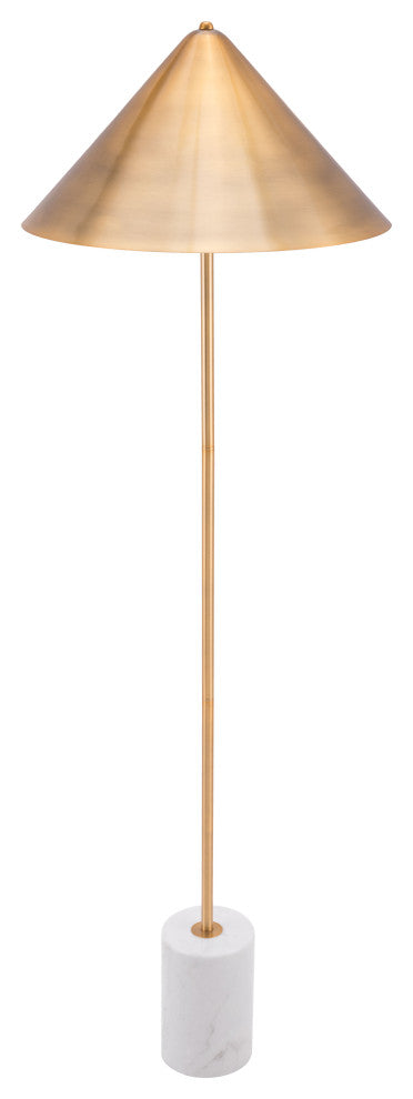 Bianca Floor Lamp Gold & White