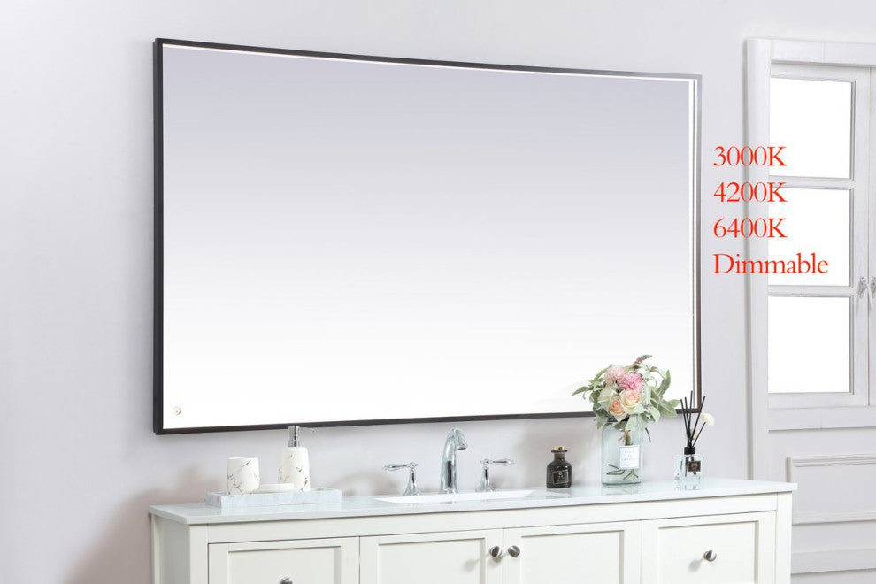 Modern Black Led Mirror