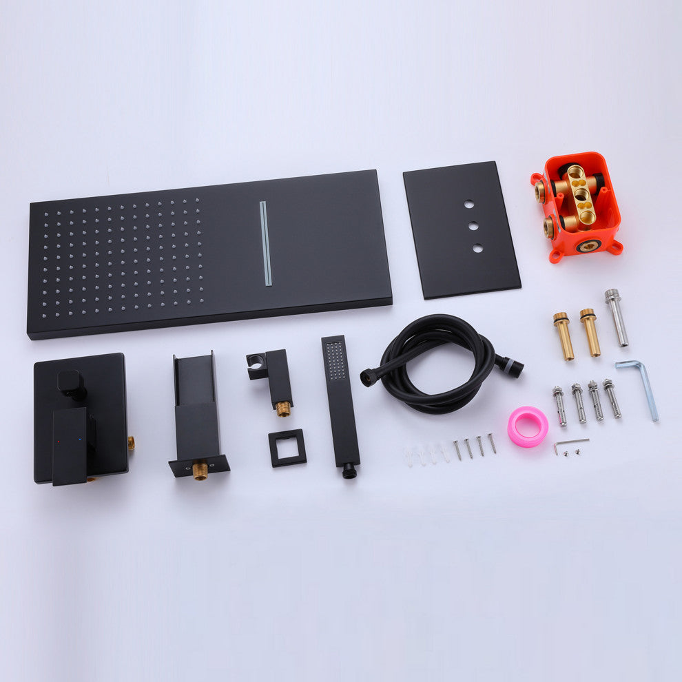 Multi-Function Pressure Balanced Rain Shower System with Hand Shower