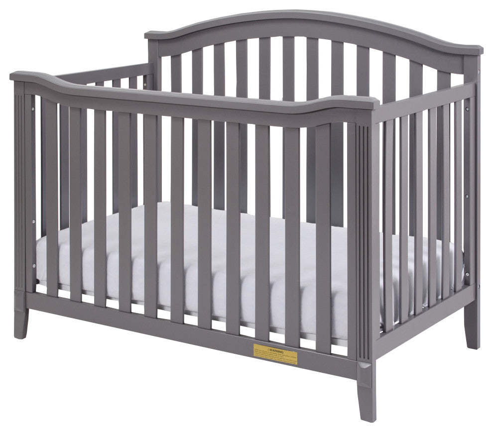 Kali 4-in-1 Convertible Crib, Gray, No Changer