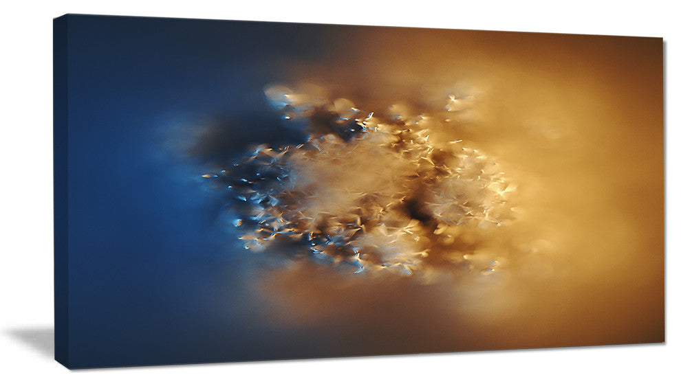Small Macro Prickly Texture Brown, Abstract Canvas Wall Art, 32"x16"