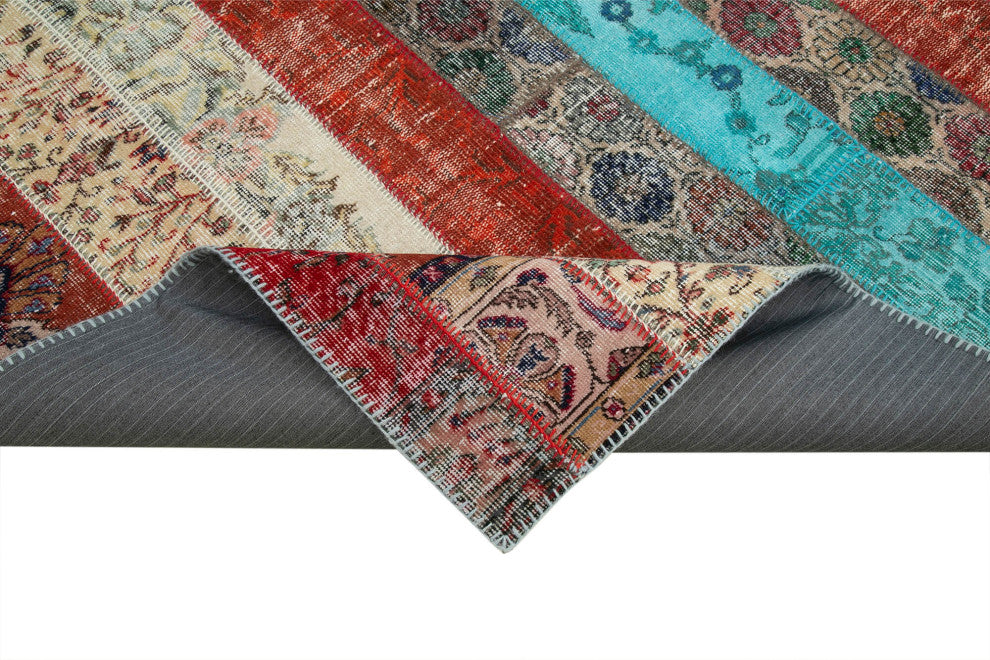 Rug N Carpet - Handmade Oriental 6' 8" x 10' 0" Antique Patchwork Area Rug