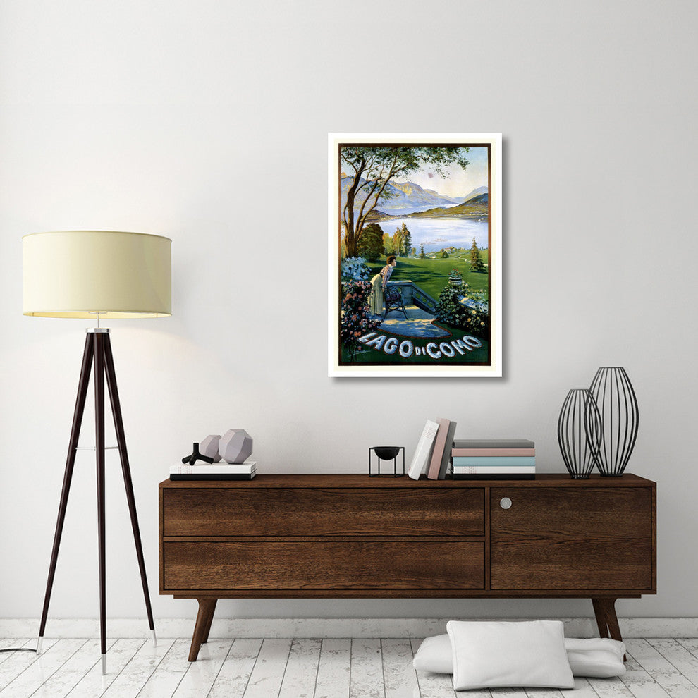 "Lago di Como" Digital Paper Print by Elio Ximenes, 30"x42"