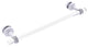 Pacific Beach 18" Shower Door Towel Bar with Dotted Accents, Matte White