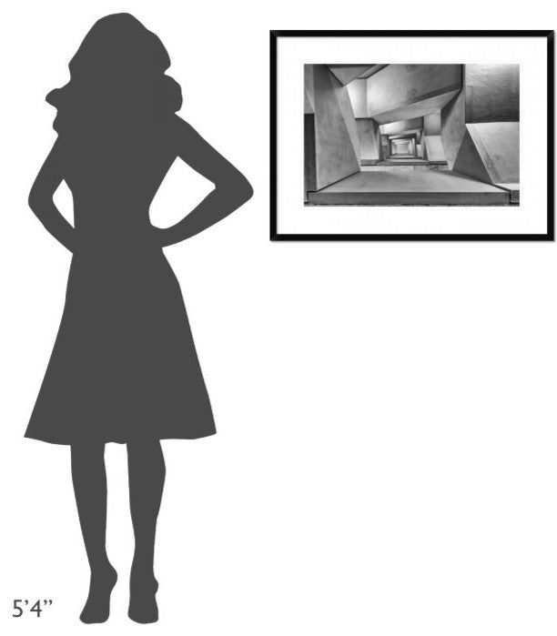 "Downstairs" Framed Digital Print by Guy Goetzinger, 32x24"