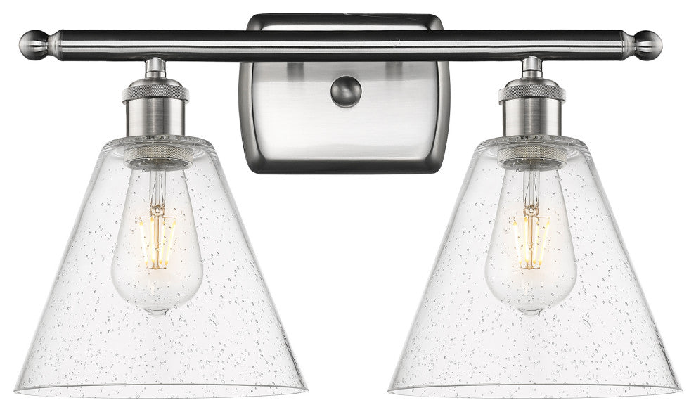 Innovations 516-2W-SN-GBC-84-LED 2 Light Bath Vanity Light, Brushed Satin Nickel