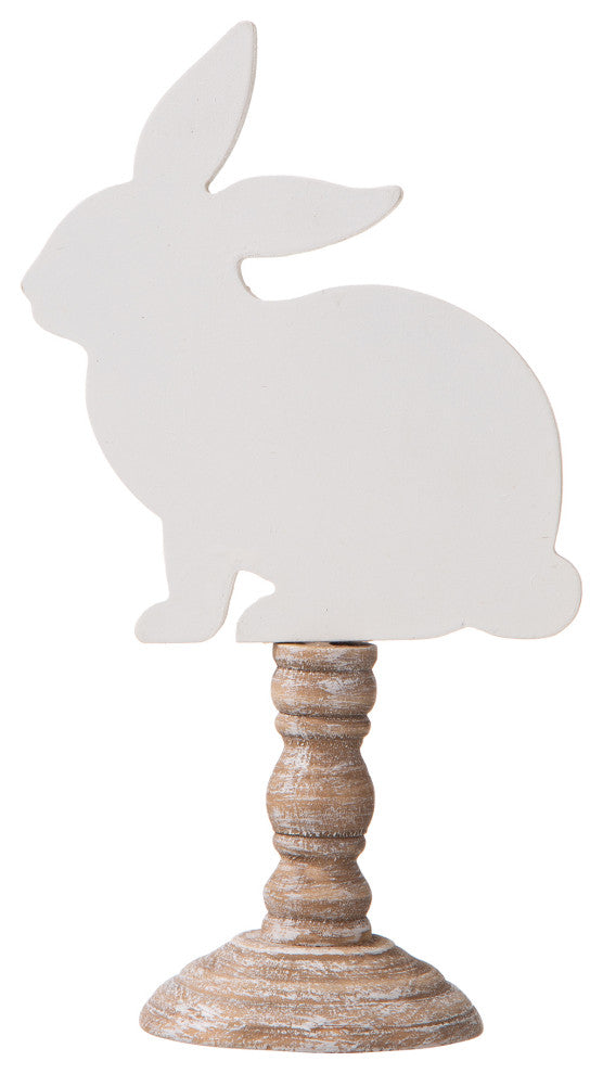 Easter Wooden Bunny Table Decor, Set of 2