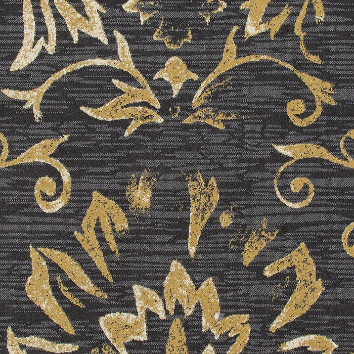 Bastille Faded Beauty Dark Gray 5'3"x7'7" Oval Area Rug