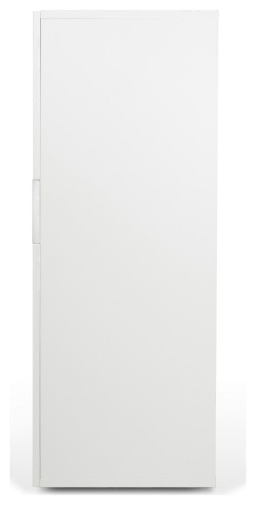 Modern Home Office Desk Work Station Hutch, White