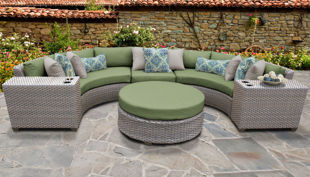 Florence 6 Piece Outdoor Wicker Patio Furniture Set 06c