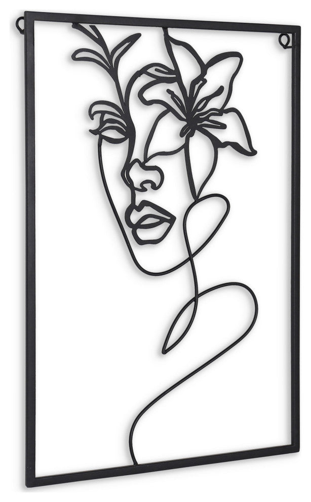 Haven and Holly, Floral Metal Wall Decor, Holly