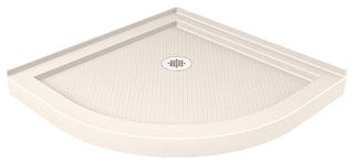 Prime 36x74 3/4 Clear Glass Sliding Shower Enclosure Oil Rubbed Bronze, Biscuit