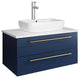 Fresca FCB6130-VSL-V Lucera 30" Wall Mounted Single Basin Vanity - Royal Blue