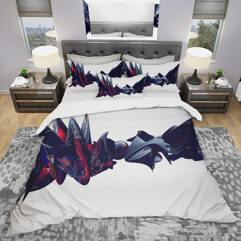 Nice To Meet You Modern and Contemporary Duvet Cover Set, Twin