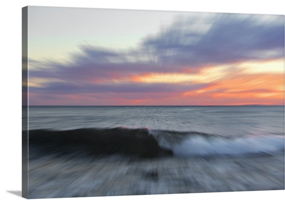 "Moving Wave" Wrapped Canvas Art Print, 24"x16"x1.5"
