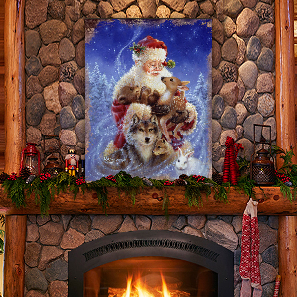 Santa Little Friends Wooden Block, 36 X 24