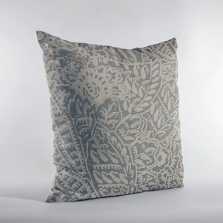 Plutus Gray Festive Jacquard Luxury Throw Pillow, 20"x20"