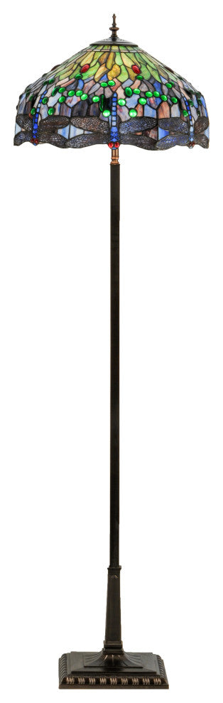 67H Tiffany Hanginghead Dragonfly Floor Lamp