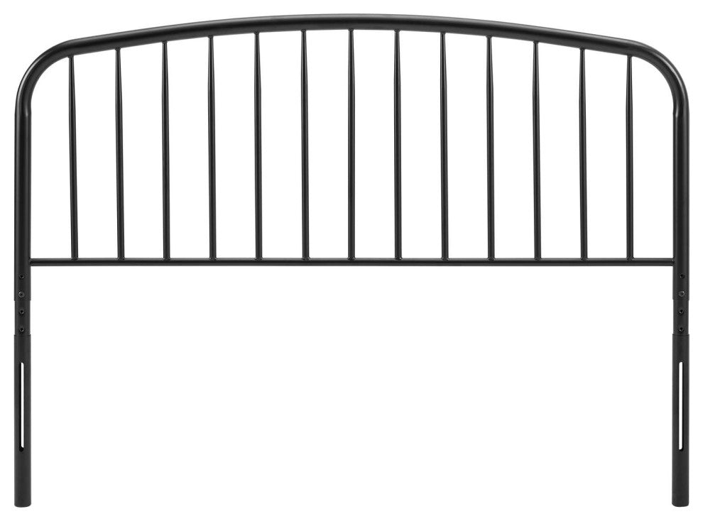 Headboard, Queen Size, Metal, Black, Modern Farmhouse, Bedroom Master Suite