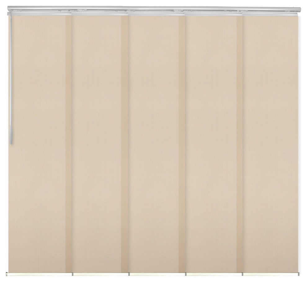 Maxene 5-Panel Track Extendable Vertical Blinds 58-110"W