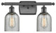2-Light LED Caledonia 16" Bath Fixture, Oil Rubbed Bronze, Shade: Charcoal
