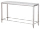 Modrest Agar Modern Glass and Stainless Steel Console Table