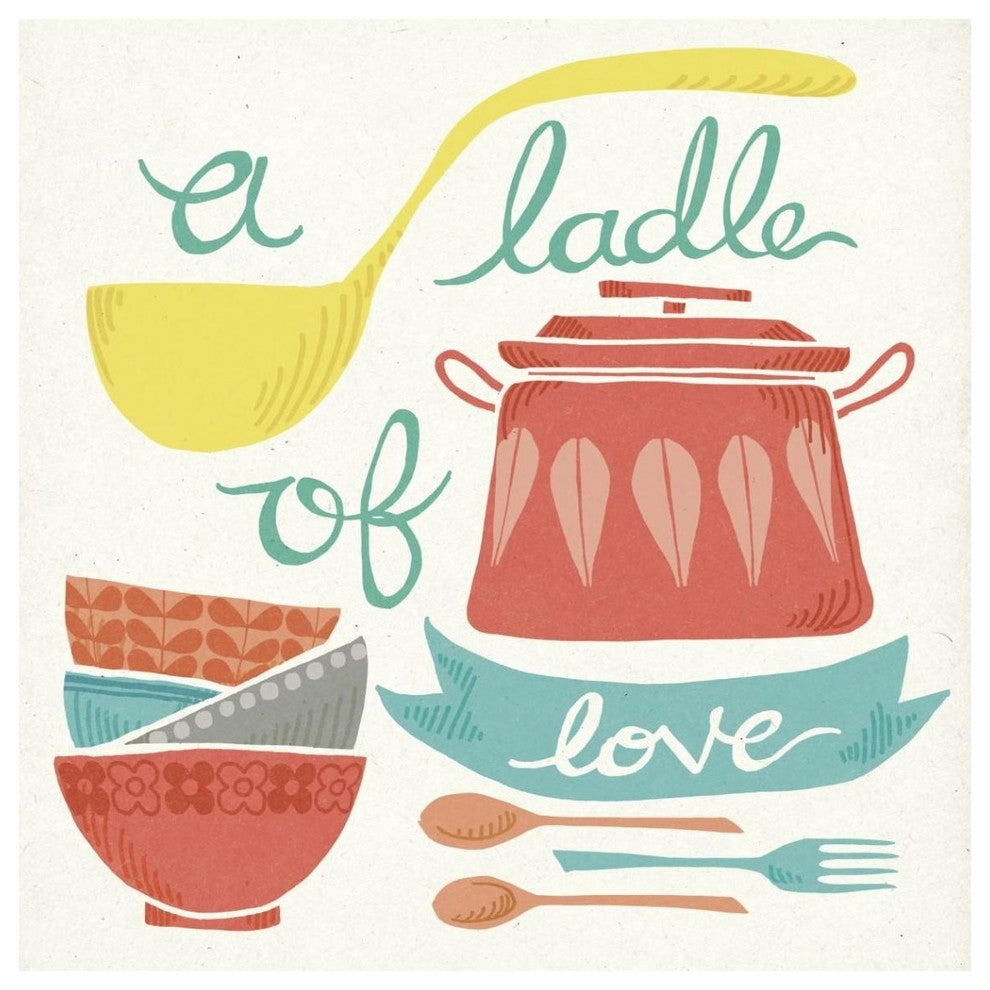 "A Ladle of Love" Digital Paper Print by Mary Urban, 42"x42"