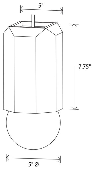 Bimar 1-Light Pendant, Walnut, Incandescent