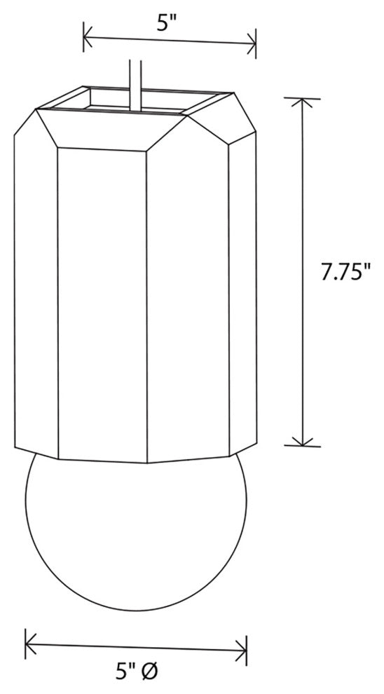 Bimar 1-Light Pendant, Walnut, Incandescent