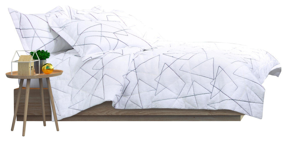 Lennox 6-Piece King Comforter Set - White