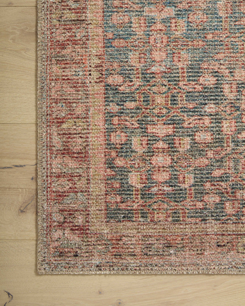Angela Rose x Loloi Aubrey Blue / Terracotta 5''-0" x 7''-0" Area Rug