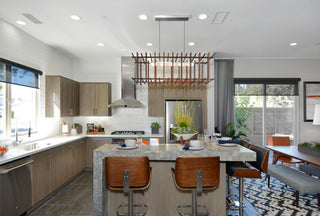 Arca - LED Linear Pendant, Wood: Oiled Walnut, Brushed Aluminum