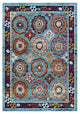 Entourage Odile Transitional Distressed Vintage Floral Moroccan Trellis 8x10 Rug
