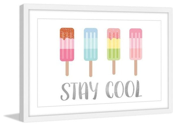 "Stay Cool" Framed Painting Print, 36"x24"
