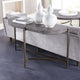 Lime Mid Century Modern Console Table in Grey Concrete with Metal