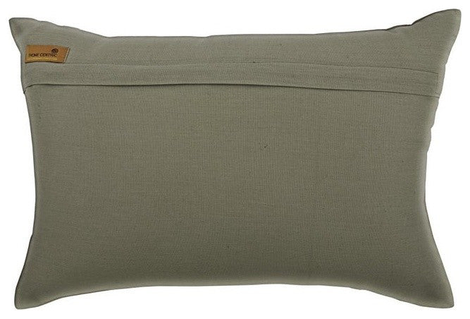 Grey Linen Metal Sequins Embroidery 12"x16" Lumabr Pillow Cover, Mermaid Mood