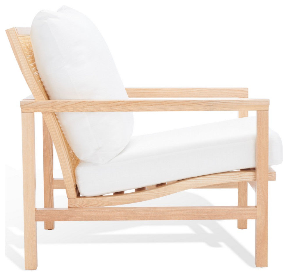 Safavieh Couture Maddison Cane Back Accent Chair, Natural