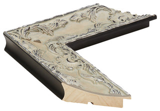 Maricopa Framed Wall Mirror, Ivory, 20"x48"