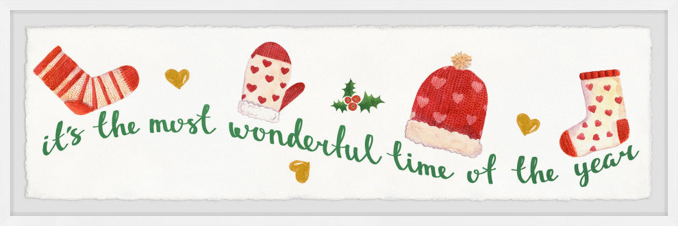 "Tis the Season" Framed Painting Print, 45x15