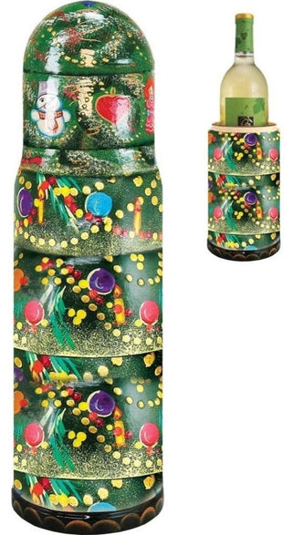 Christmas Tree Wine Bottle Box