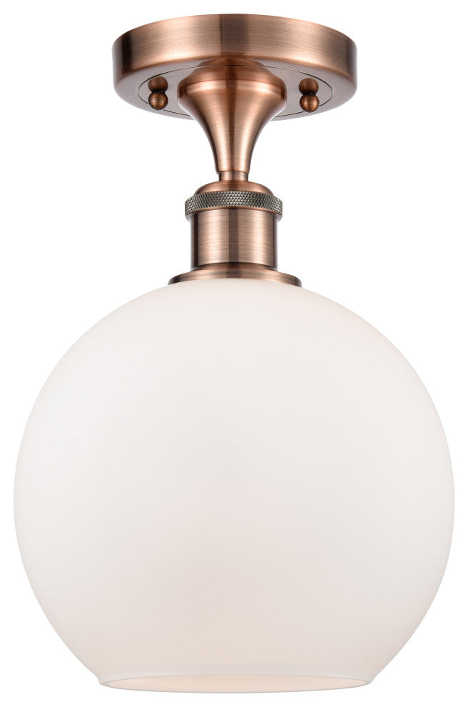 Innovations Lighting 516-1C-AC-G121-8 Athens 1 Light 8" Semi-Flush Mount