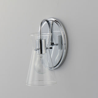 Maxim 12481 Ava 10" Tall Bathroom Sconce - Polished Chrome