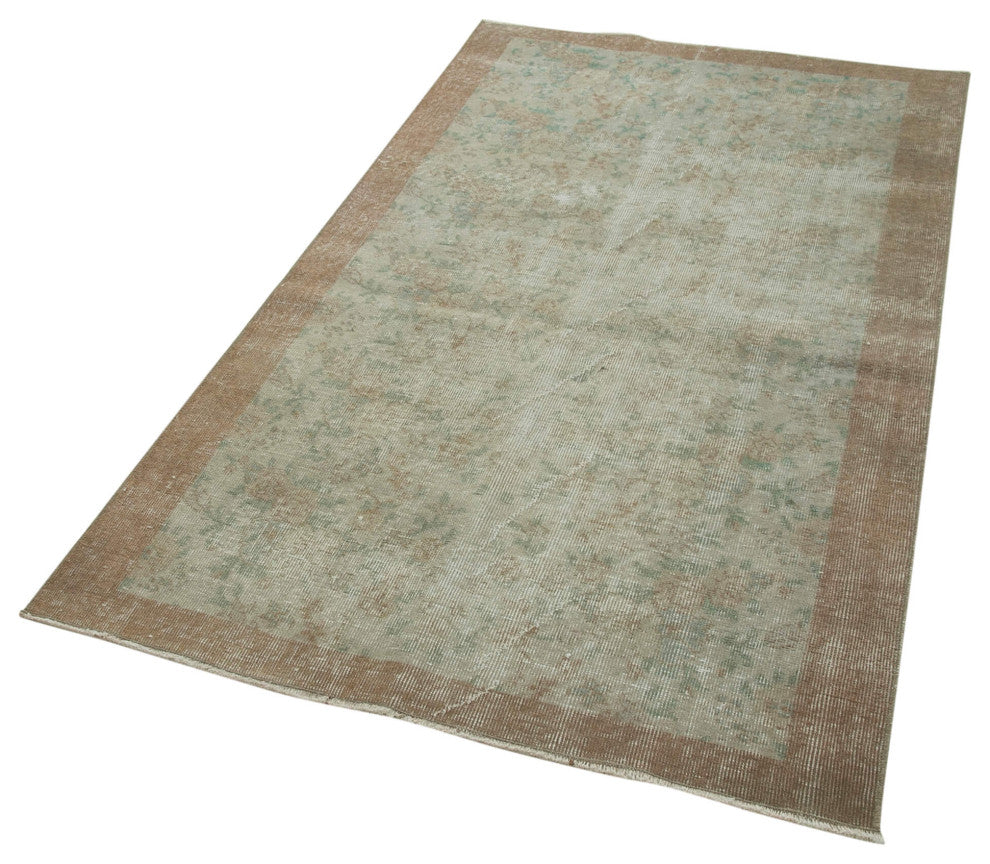 Rug N Carpet - Handmade Oriental 3' 7" x 6' 5" Faded Small Area Rug
